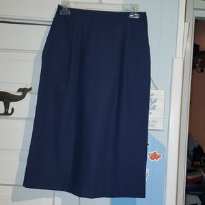 Southern Lady Navy Blue Skirt Size 10 Modest Women